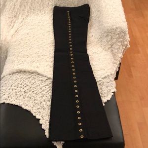 Derek Lam Grommet Brass and Black Trouser Pant